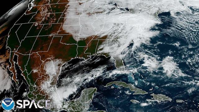 Annular solar eclipse shadow seen from space in epic time-lapses