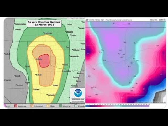 Red Alert! Texas Tornadoes & Colorado Blizzard today & Tomorrow! Big Storm #2 Wed/Thur & #3 the 25th