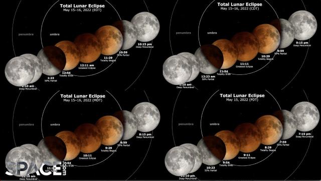 Super Flower Blood Moon tonight! What time does it start & end?