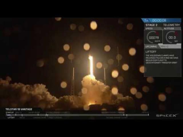 Liftoff! SpaceX Launches Telstar 18 VANTAGE Communication Satellite