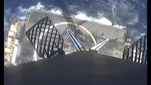 SpaceX lands booster at sea in amazing rocket cam view