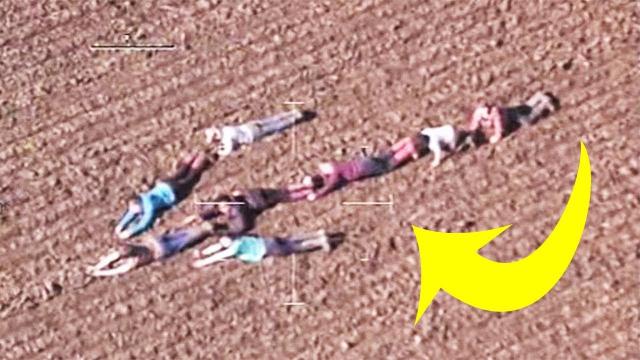 Kids Lie In Field And Refuse To Move, One Look Sends Cops Running.