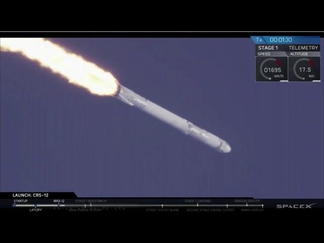 Blastoff! SpaceX Launches CRS-12 Mission To Space Station