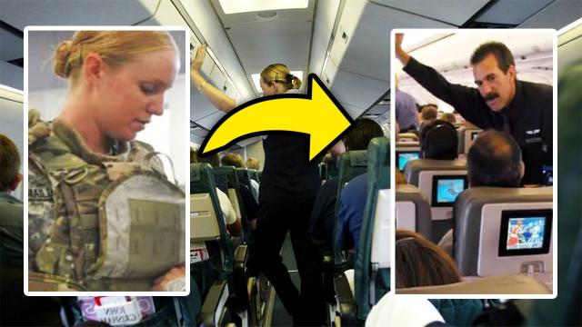 Man Explains Why He Refused To Give A Woman Soldier Her Seat On A Plane