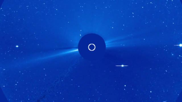 Mercury, Jupiter and Saturn Seen At Same Time by SOHO Spacecraft
