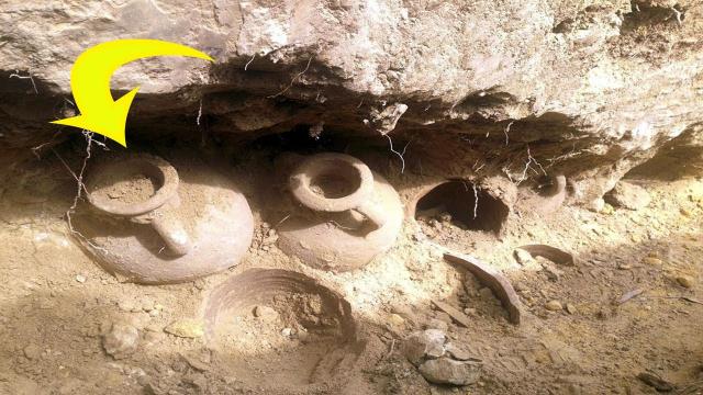 Construction Workers Stumble Across Old Pots . what they found inside..omg