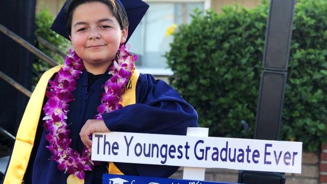 Brilliant 13-Year-Old Celebrates Graduating College With 4 Degrees In Just Two Years