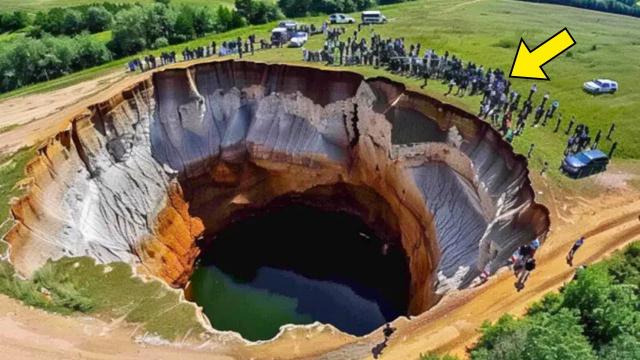 Sinkhole Appears On Family's Land. What Police Find at the Bottom Leaves Everyone Frozen