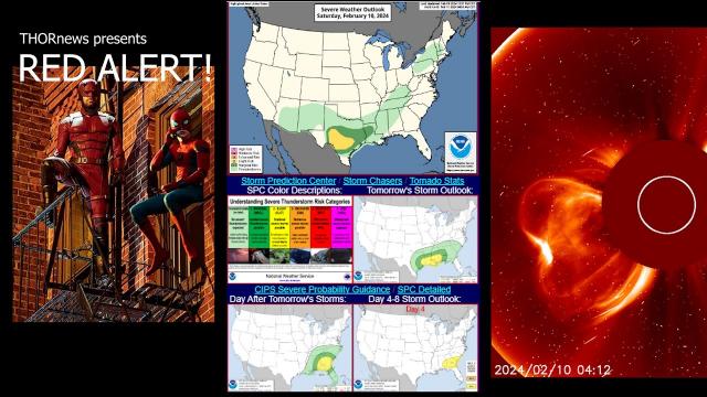 very RED ALERT! 100 Hours of Severe Weather Watches across the USA & then a Nor'Easter! + WTF SUN?