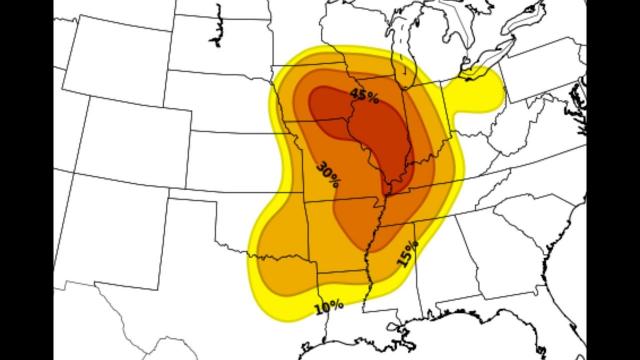 Tornado LOOK OUT! for Illinois & Indiana & Minnesota + Earthquakes getting fiesty again.
