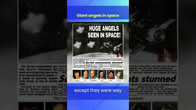 Giant Angels in space seen by Cosmonauts ???? #shorts