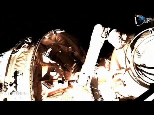 Watch China move space station module to new docking port