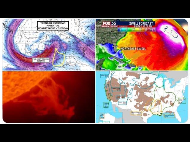 WTF? RED ALERT! Crazy Dangerous Tornado Volcano Eurocane Wild Weather December 2022 is ON!