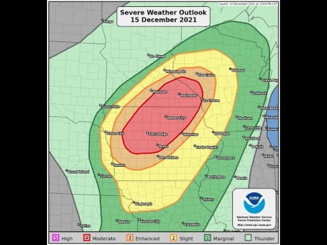 RED ALERT! Wild & Windy & possible Tornadoey Day ahead for the USA.