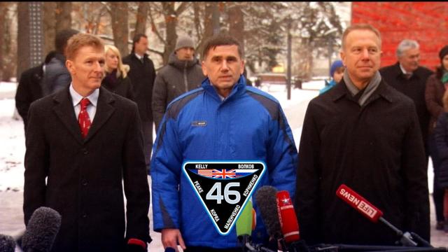 Expedition 46-47 Crew Departs for Kazakh Launch Site