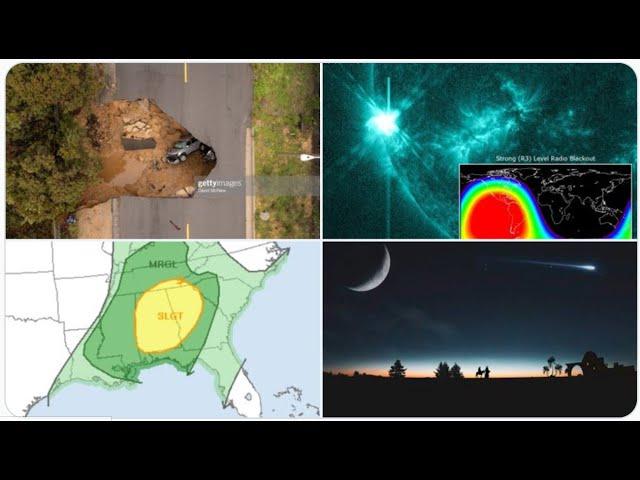 3rd X-Class Flare in 7 days! Major Damage in California! Big Southern Storms on Thursday!