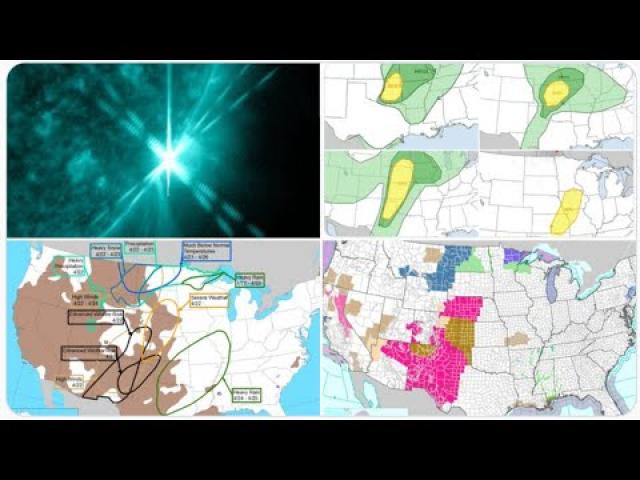 Red Alert! X-Class Flare creates Shockwaves & 100 hours of Possible Severe Weather in the USA!