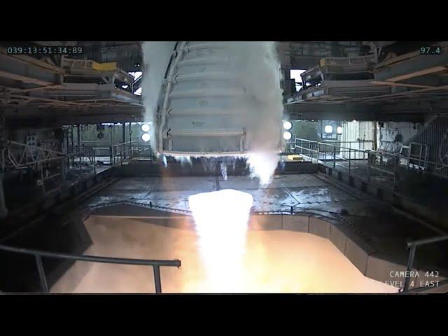 NASA fires up RS-25 engine to test new nozzle for 'Artemis V and beyond'