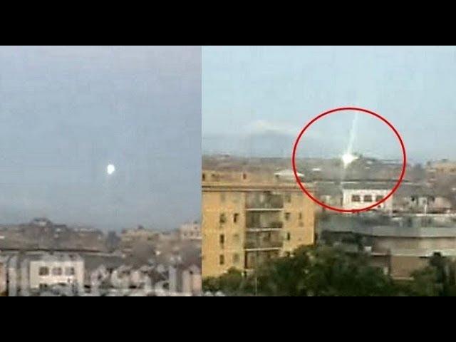 Spectacular UFO sighting in Rome, Italy