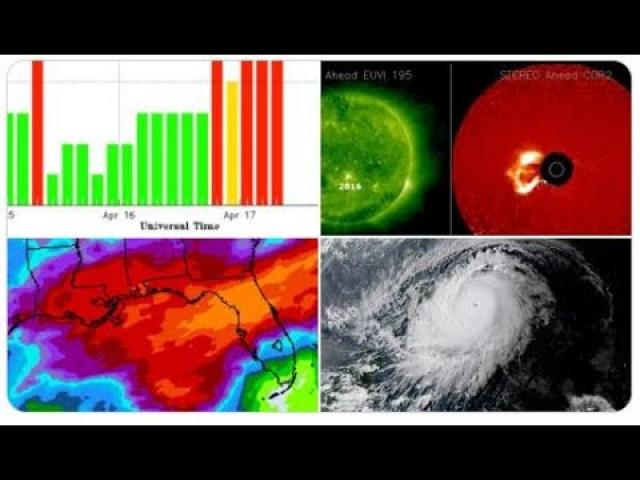 Super Typhoon Surigae! South Flood USA! Geomagnetic Storms! 3 Sunspots!  CME!  Snow!  Volcanoes!