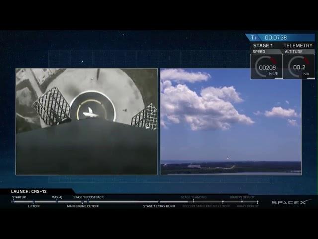 Touchdown! SpaceX Rocket First Stage Lands on Ground
