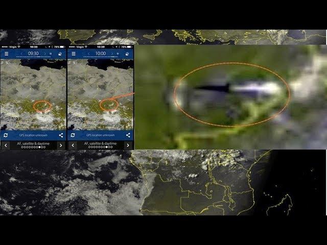 Huge Unidentified Flying Object caught on Sat24 Africa Satellite