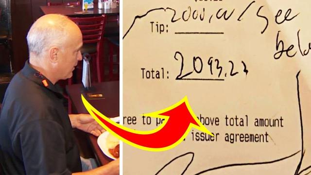 Manager Catches Customer Leaving $2,000 Tip On $48 76 Bill, Knows Just What To Do