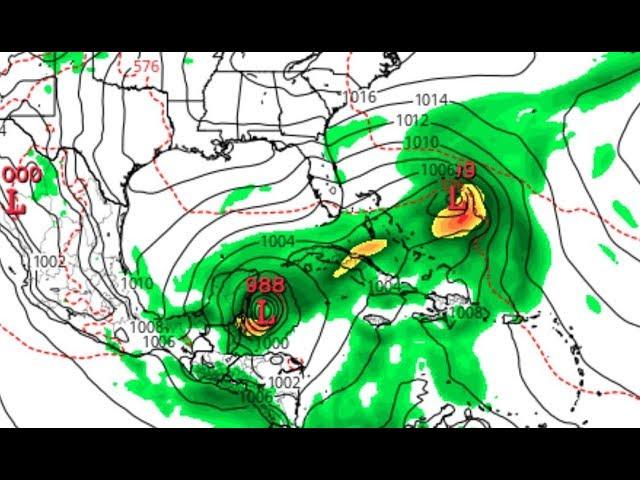 Double Hurricane Hits in May? This is WILD* speculation. Don't get butthurt, dickweed.