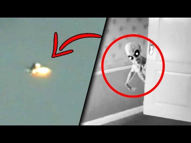 6 Aliens & Strange UFOs Caught On Camera!