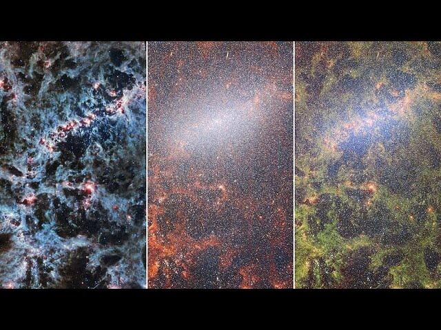 Webb’s views of NGC 5068 (NIRCam and MIRI images)