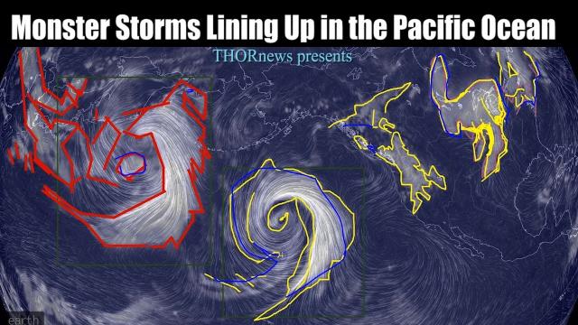 Monster Storms are lining up in the Pacific Ocean