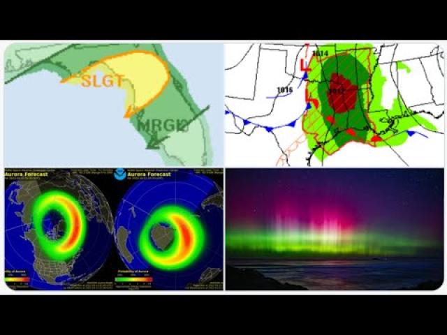 Red Alert! Tornadoes & Severe Weather possible TX & the South Monday & Tuesday! More Solar Flares!