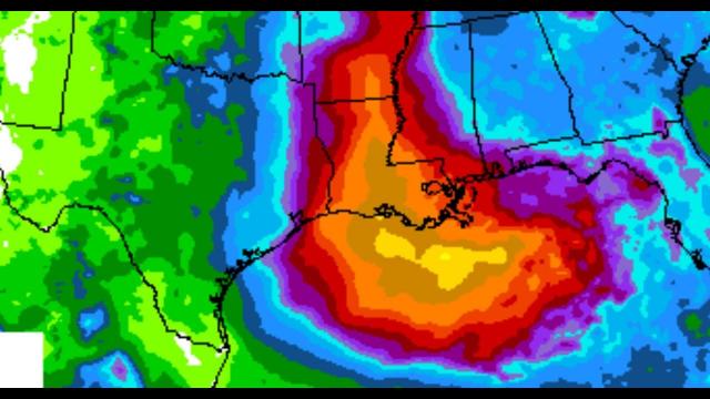 Hurricane Barry has potential to Flood multiple states over multiple days.