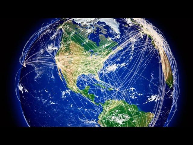 How air transportation connects the world