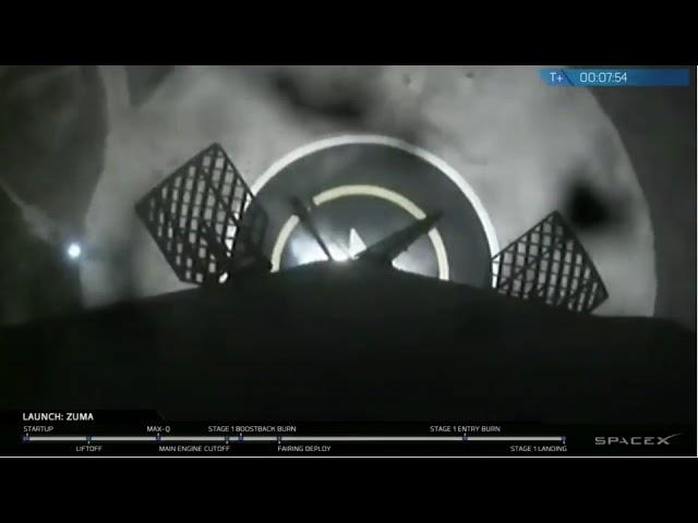 Touchdown! SpaceX Lands Rocket After Launching Secret Zuma Mission