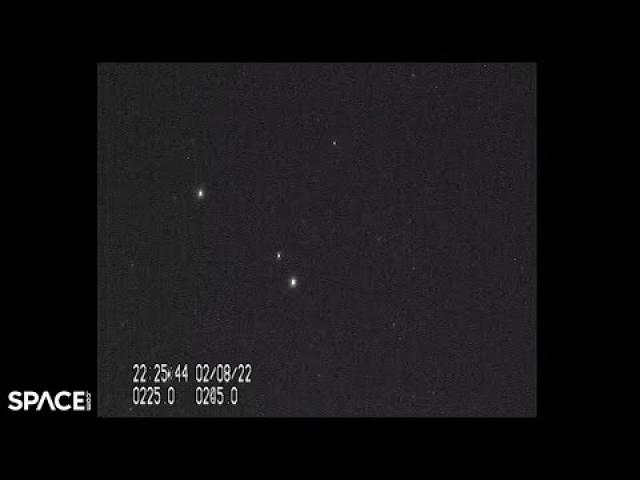 US and Russian spy satellites on same orbital plane seen over Netherlands, Starlink too!