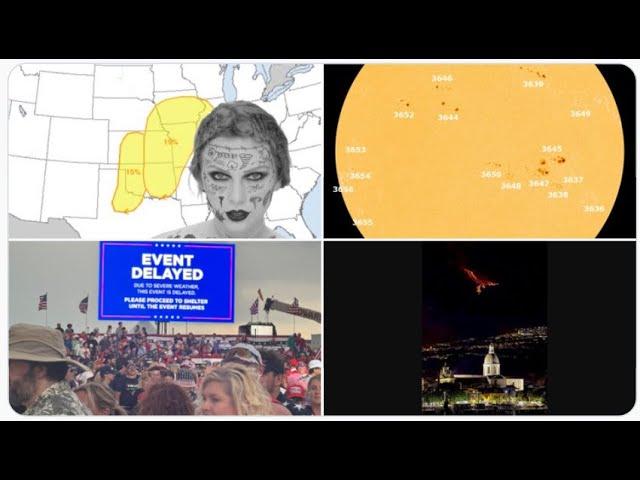RED ALERT! Big Storms USA this week! Flood of the Century* in China! 16 Sunspots! & the News is Wild