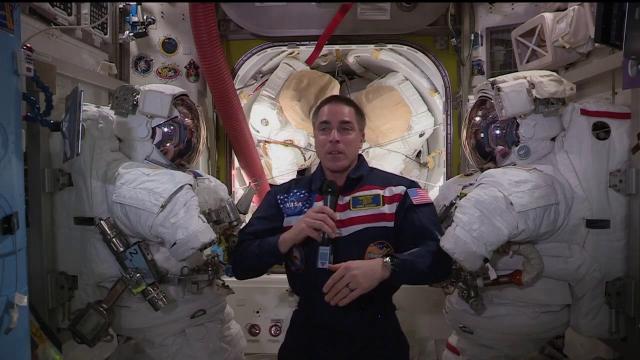 US Navy's 'At the Helm' talks to former SEAL in space