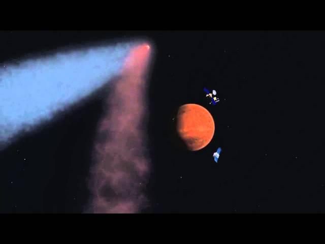 Comet Siding Spring's 'Mars Buzz' Animated