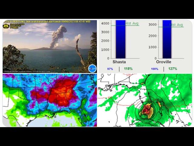 RED ALERT! California Dams at 100% & 101%! Very Storm weekend for the South! & WTF HURRICANE WATCH.