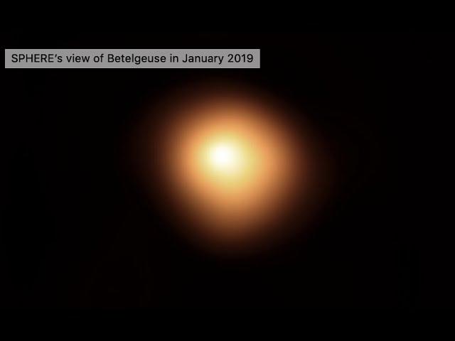 Red supergiant star Betelgeuse's 'apparent shape is changing' - New telescope imagery