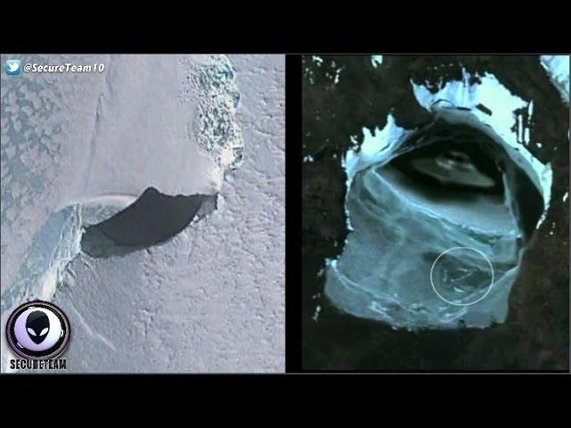 Large Saucer UFO Found Buried In Antarctica! 1/13/17