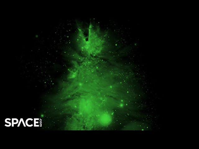 Amazing 'Christmas Tree Cluster' in space captured by multiple observatories