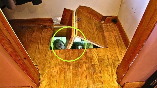 Repairman Opens Trap Door, Asks Homeowner To Leave