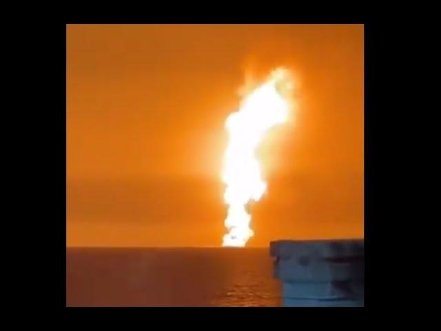 THE OCEAN IS ON FIRE AGAIN. The Caspian Sea erupts & explodes. Mud Volcano blamed.