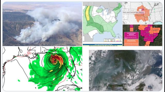 Mexico Earthquake makes Buildings Sway! Severe Weather Swath! Wildfires & WTF GFS MADNESS!