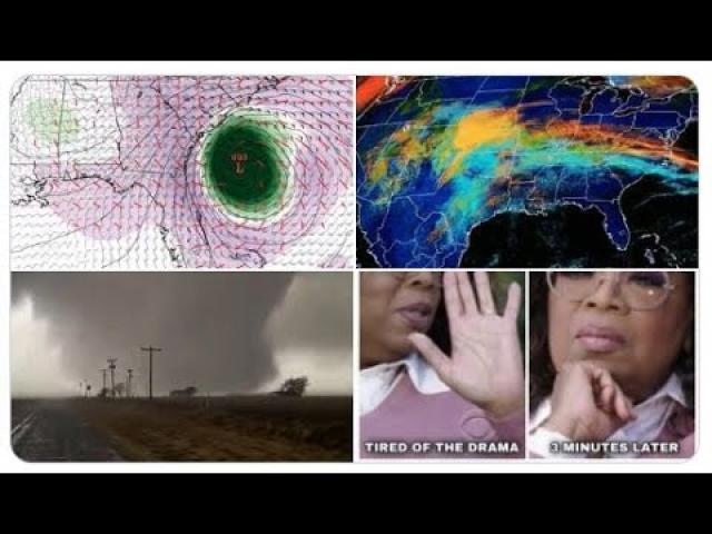 March Hurricane? Texas Tornado! Colorado/Wyoming Snow. Geomagnetic Storm. Dust. Rain & Floods.