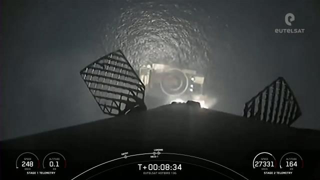 SpaceX launches Hotbird 13G satellite for Eutelsat, nails landing
