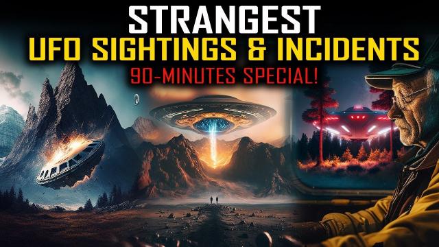 Strangest UFO Sightings & Incidents... 90-Minutes Special!
