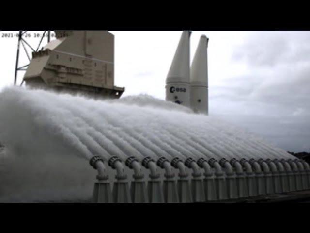 See Ariane 6 rocket's launch pad get flooded with water in super slo-mo